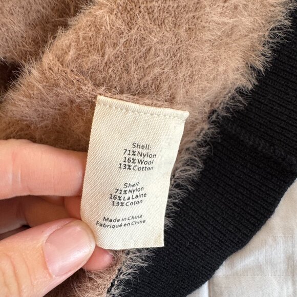 L'Agence Elin Four Pocket Cardigan Camel/Black - Picture 10 of 11